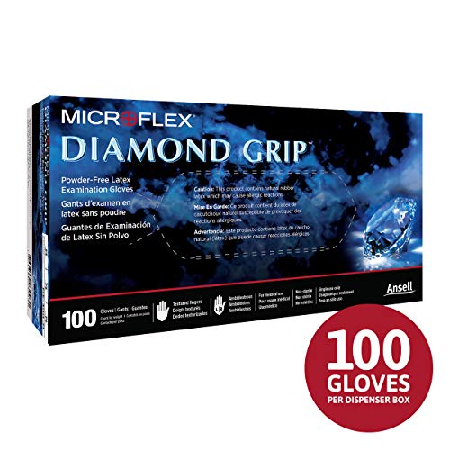 Microflex Diamond Grip MF-300 Disposable Gloves in Latex Multi-Pur...