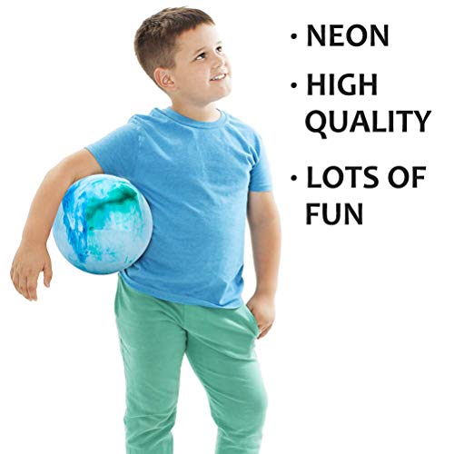 Antetek Bouncing Balls for Kids, 12-inch Marbleized Bouncy Balls, ...