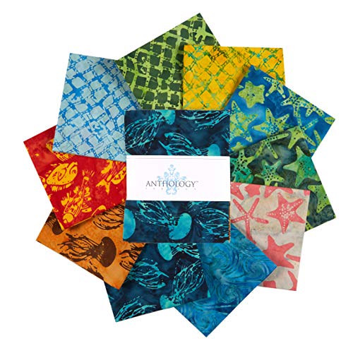 Anthology Batiks Under The Sea Novelty Fat Quarter Bundle Multi