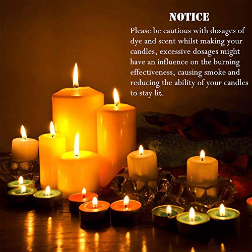 Bulk Candle Wicks 100 Pcs 6 inch with 60Pcs Candle Wick Stickers a...