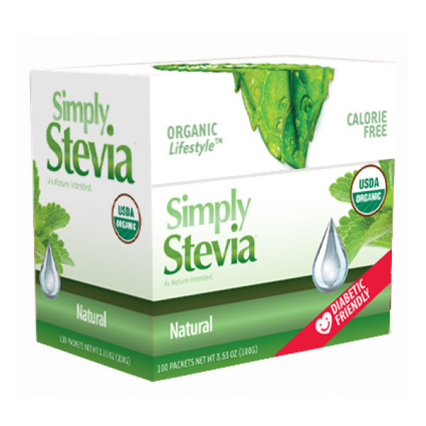Anumed Int'l Natural 100 Simply Stevia - 100 Packets