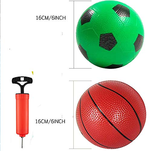 6 Basketballs Kids Rubber Sport Balls Set Dodgeballs Kids Indoor ...