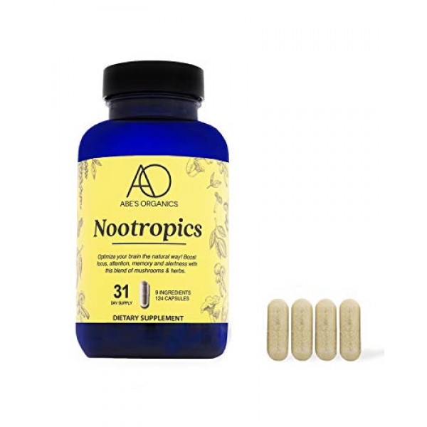 Abes Organics Nootropics Dietary Supplement | Optimize Your Brain...