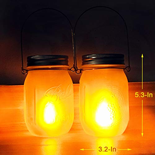 Solar Flame Torch Lanterns Lights,6-Pack Flickering Flame Solar Po...