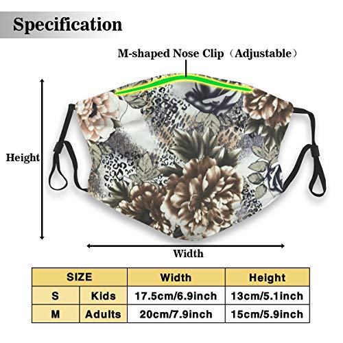 The Beautiful Of Art Fabric Batik Pattern Washable Reusable 5-laye...