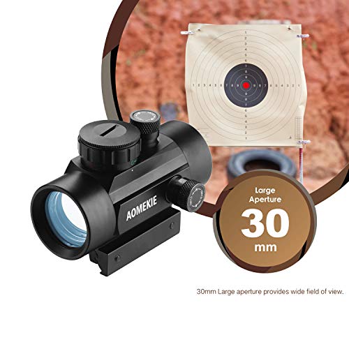 AOMEKIE Airsoft Red Dot Sight Scope Reflex Sight Rifle Scope 30mm ...