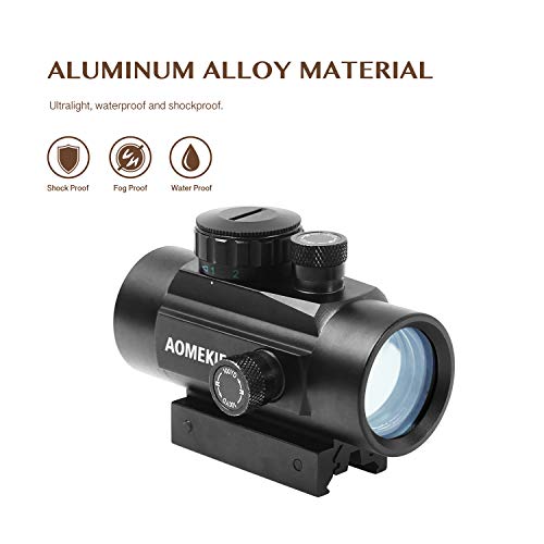 AOMEKIE Airsoft Red Dot Sight Scope Reflex Sight Rifle Scope 30mm ...