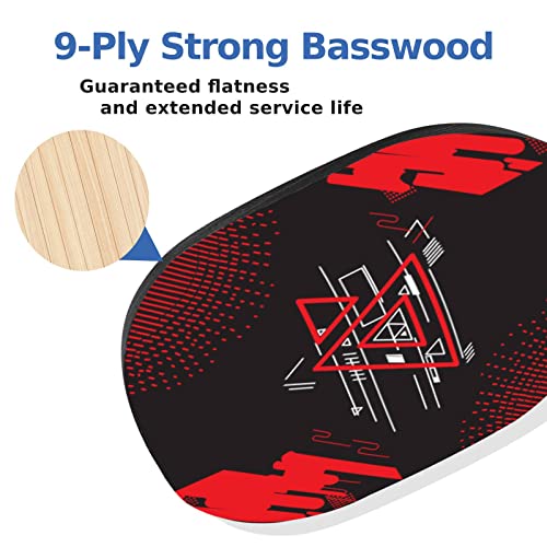 AOPOUL Pickleball Paddles, Pickleball Set with 4 Premium Wood Pick...
