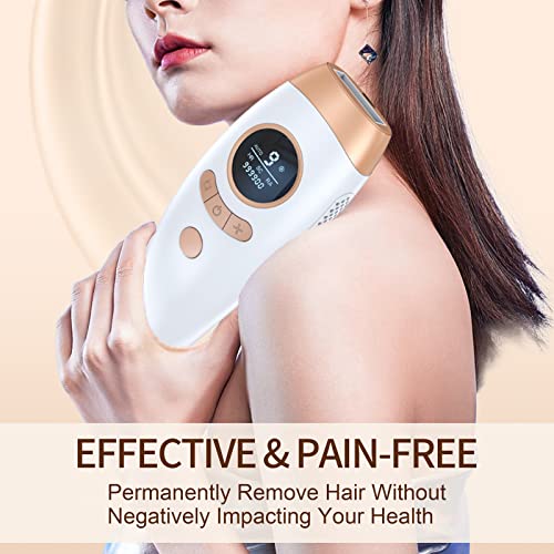 IPL Hair Removal for Women and Men, Laser Permanent 3-In-1 Face Le...