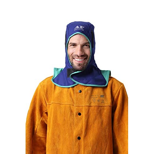 ALLYPROTECT Blue Flame Retardant cotton welding hood for welder he...