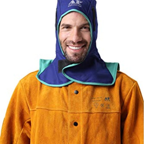 ALLYPROTECT Blue Flame Retardant cotton welding hood for welder he...