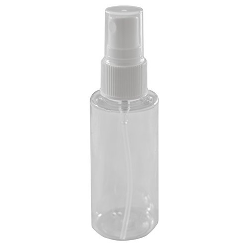 10-2 oz Clear PET Bottle with 5 Black & White Fine Mist Sprayers