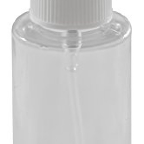 10-2 oz Clear PET Bottle with 5 Black & White Fine Mist Sprayers