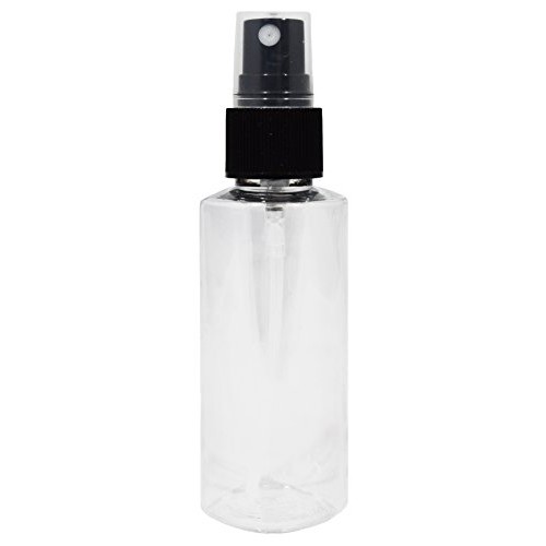 10-2 oz Clear PET Bottle with 5 Black & White Fine Mist Sprayers