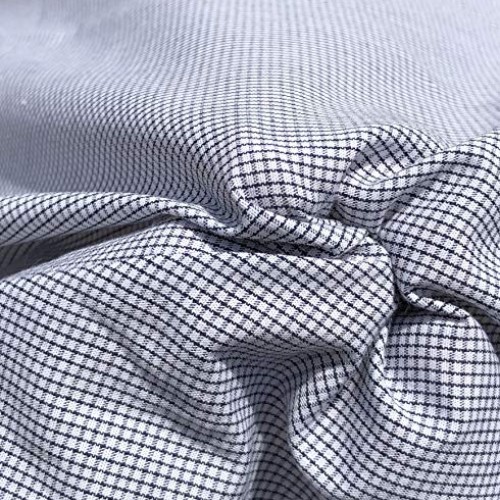 58 100% Cotton Poplin Checkered Check Apparel Woven Fabric by The...