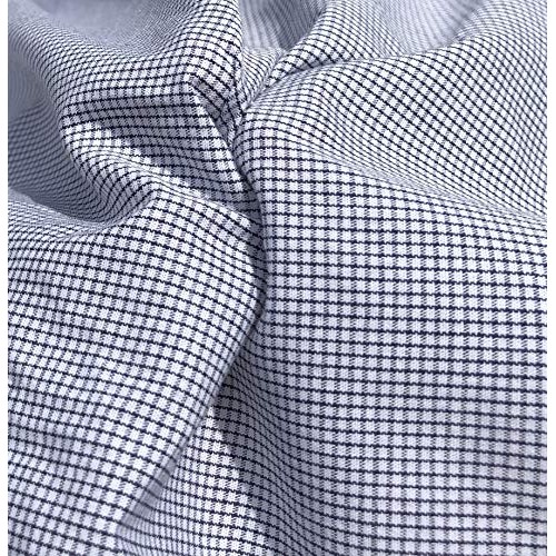 58 100% Cotton Poplin Checkered Check Apparel Woven Fabric by The...