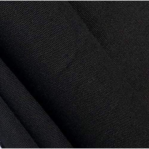 60 100% Cotton Canvas 7 OZ Pitch Black Apparel Woven Fabric by Th...