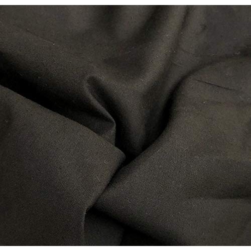 60 100% Cotton Sheeting 5 OZ Black Apparel Woven Fabric by The Yard