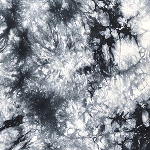 60” Bamboo Spandex Stretch Tie Dyed Black & White Cloud Apparel Kn...