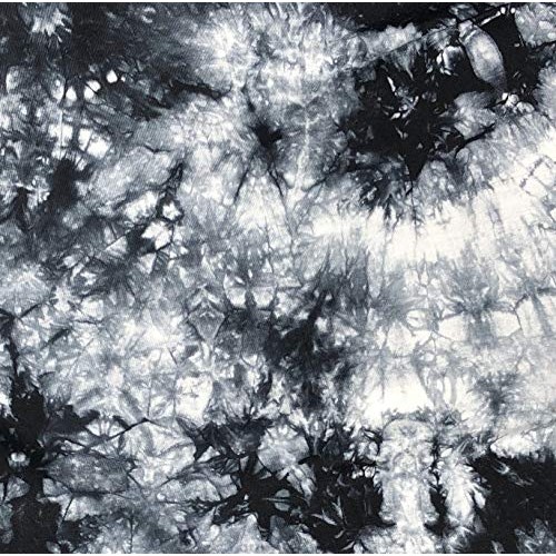 60” Bamboo Spandex Stretch Tie Dyed Black & White Cloud Apparel Kn...