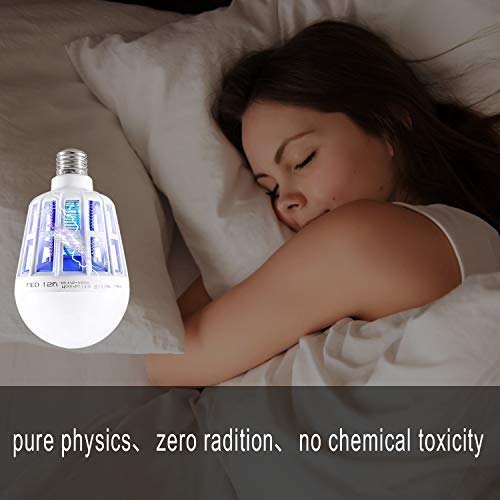 2 Pack Bug Zapper 2-in-1 Mosquito Light Bulbs Electronic Insect & ...