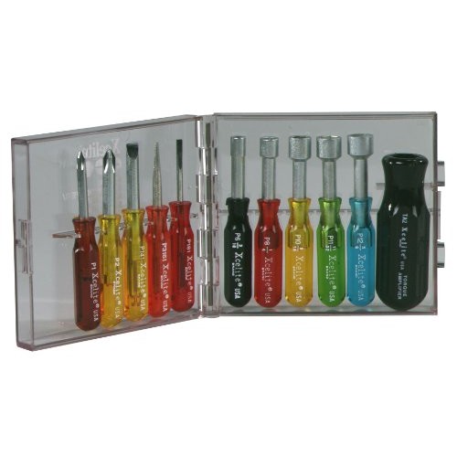 Xcelite PS130 Compact Convertible Screwdriver and Nutdriver Set, 1...
