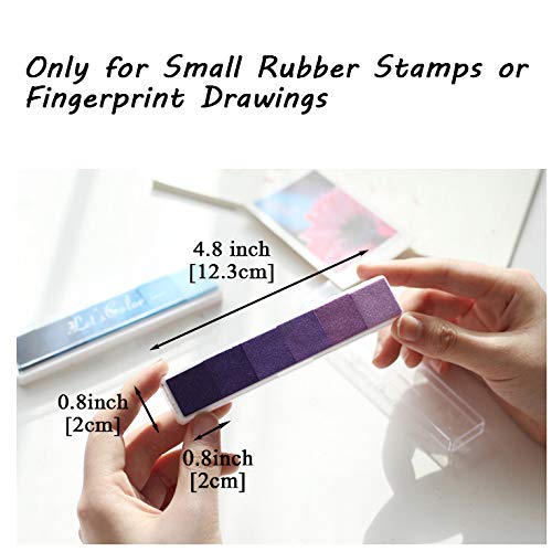 Aphlos Craft Ink Pad Stamps DIY Color, 36 Colors Rainbow Finger In...