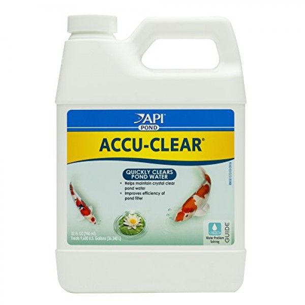 API POND ACCU-CLEAR Pond Water Clarifier 32-Ounce Bottle