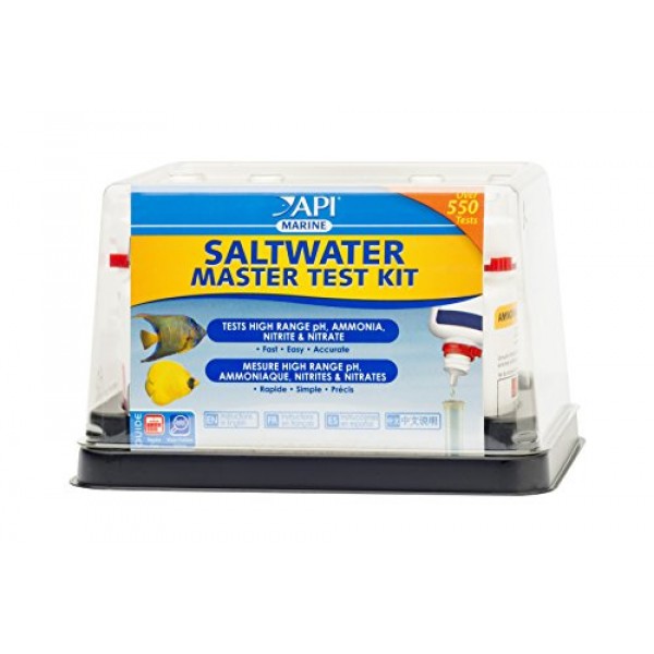 API SALTWATER MASTER TEST KIT 550-Test Saltwater Aquarium Water Te...