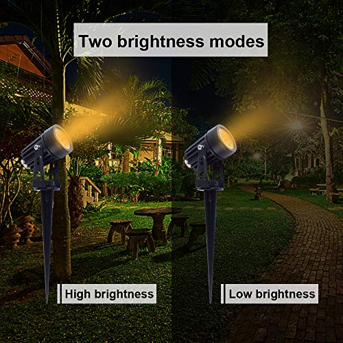 APONUO Solar Spotlights Landscape Lights Low Voltage Outdoor Solar...