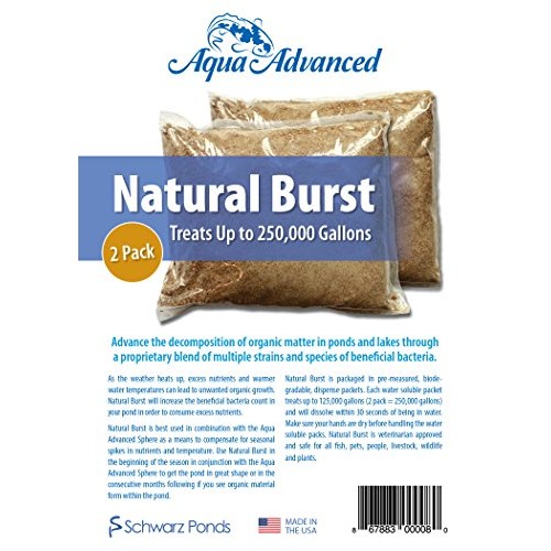 Aqua Advanced Natural Burst 2 Pack - Treats up to 250,000 Gallon...