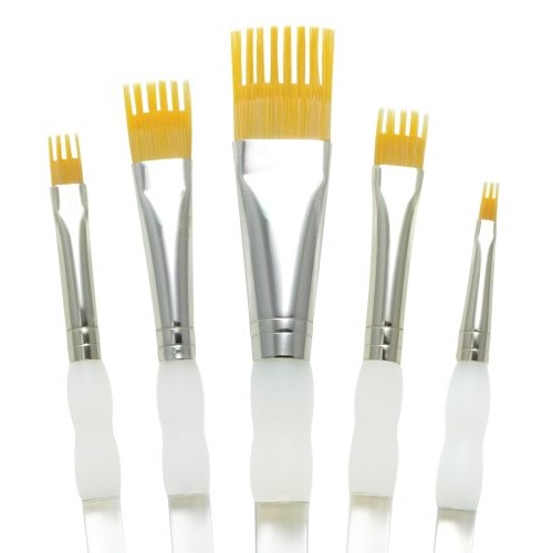 Aqualon Royal and Langnickel Wisp Short Handle Paint Brush Set, Fl...
