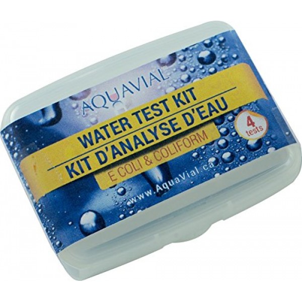 AquaVial E.Coli and Coliform Water Test Kit, 4-Pack