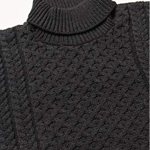 Aran Crafts Unisex Irish Fisherman Soft Knit Roll Neck Sweater R1...
