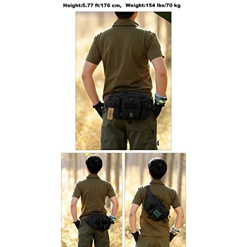 ArcEnCiel Tactical Fanny Pack for Men Waist Bag Military Hip Belt ...