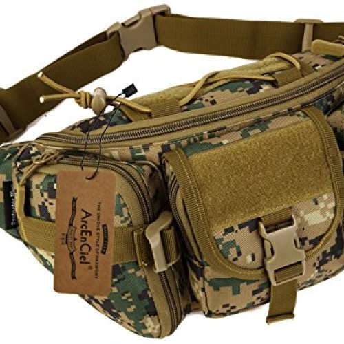 ArcEnCiel Tactical Fanny Pack for Men Waist Bag Military Hip Belt ...