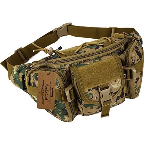 ArcEnCiel Tactical Fanny Pack for Men Waist Bag Military Hip Belt ...