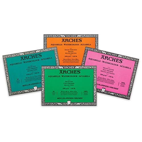 Arches Watercolor Paper Block, Cold Press, 16 x 20, 140 Pound 1...