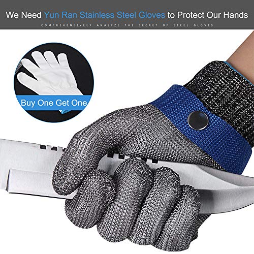 Cut Resistant Gloves Stainless Steel Wire Metal Mesh Butcher Safet...