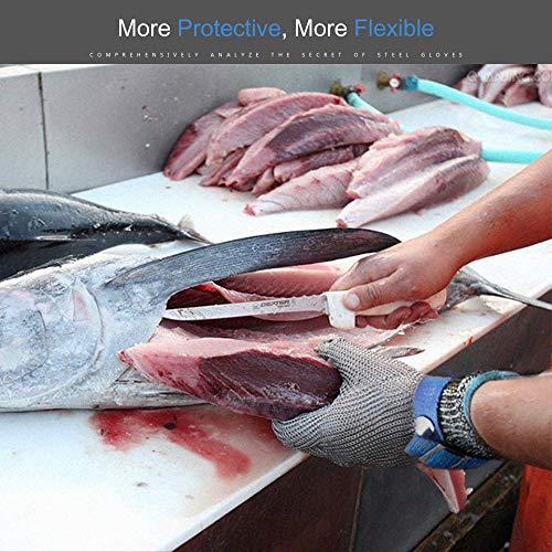 Cut Resistant Gloves Stainless Steel Wire Metal Mesh Butcher Safet...