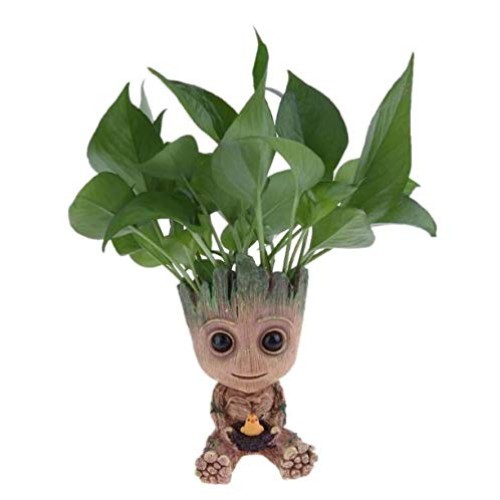 Baby Groot Flowerpot Planter Pen Holder Flower Pot Desktop PVC Act...