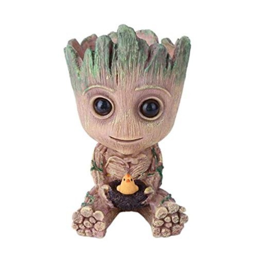 Baby Groot Flowerpot Planter Pen Holder Flower Pot Desktop PVC Act...