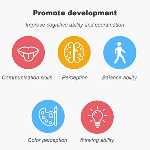 ARELUX Balance Stepping Stones 12 Pieces,Plastic River Stones with...