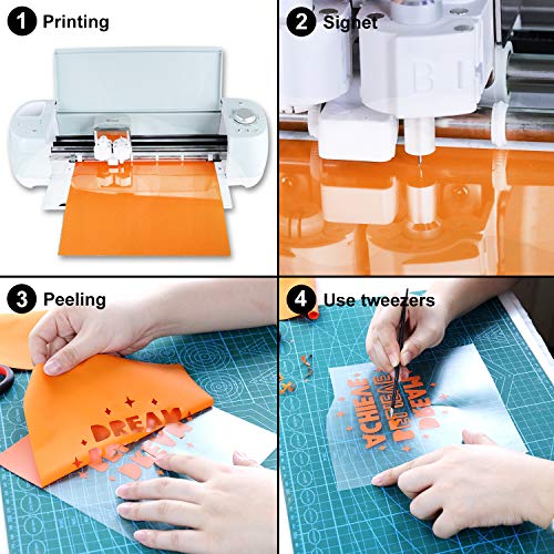 ARHIKY Heat Transfer Vinyl for T-Shirts 12x10 37 Sheets-Iron On V...