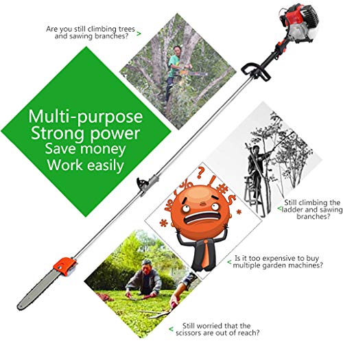 5 in 1 52cc Trimming Tools,Petrol Hedge Trimmer Cordless Gas Pole ...