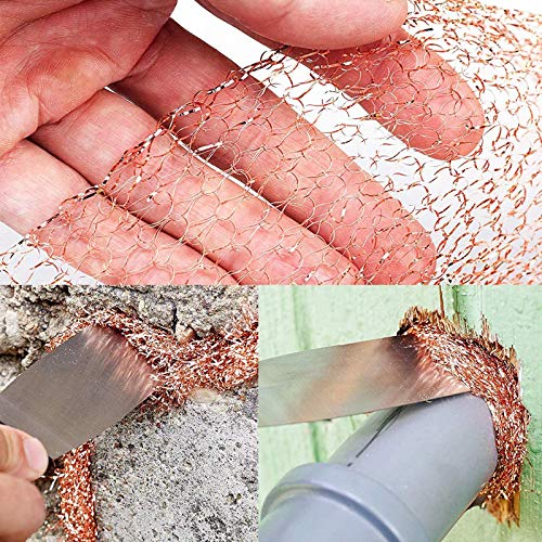 Copper Mesh Roll, Sturdy Pure Copper Stuff-fit Wire Mesh for Gap C...