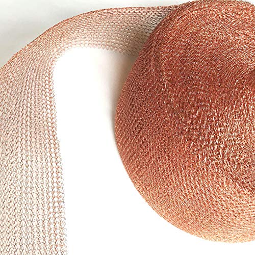 Copper Mesh Roll, Sturdy Pure Copper Stuff-fit Wire Mesh for Gap C...
