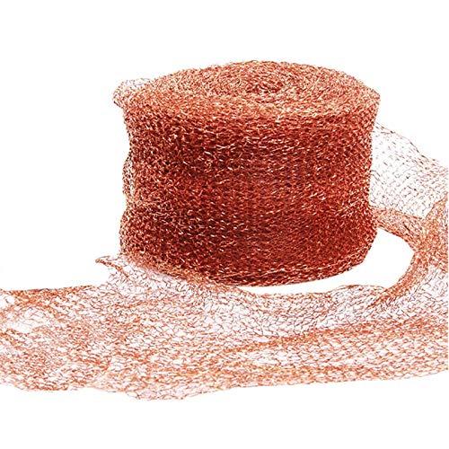 Copper Mesh Roll, Sturdy Pure Copper Stuff-fit Wire Mesh for Gap C...