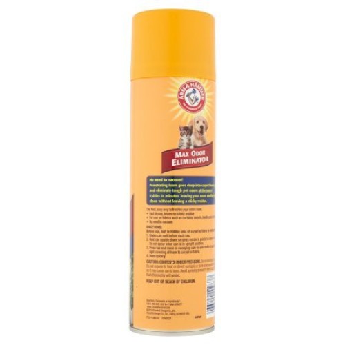 Arm & Hammer Max Odor Eliminator Vacuum Free Foam for Carpet and U...