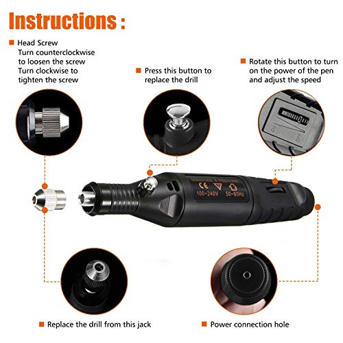 Electric Micro Engraver Pen Mini DIY Vibro Engraving Tool Kit for ...